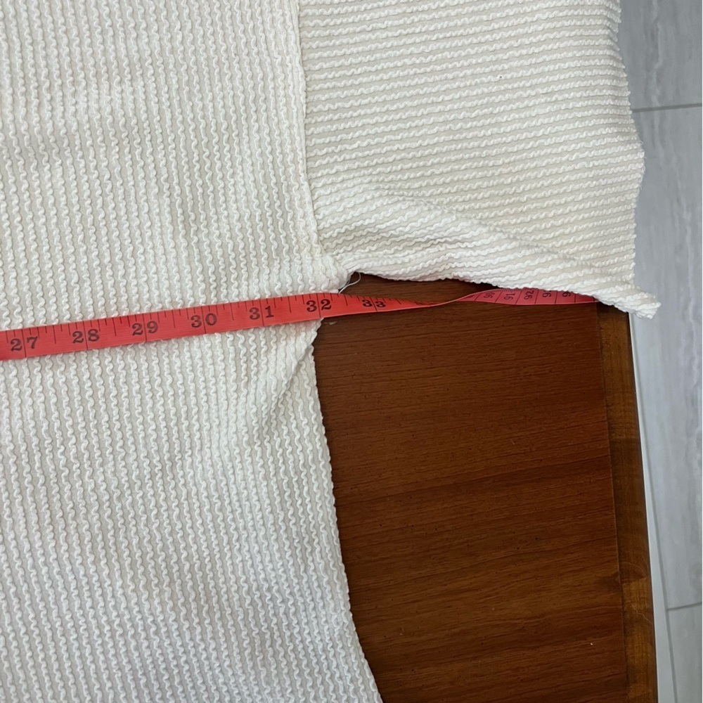 πΎ Simply Southern Ivory Ribbed Pocket Tee β Oversized Cropped Top L - Picture 11 of 11